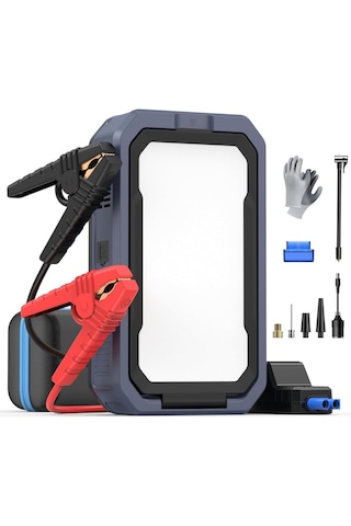 UTR JS30 16000mah 7000a Bitik Akü Çalıştıran Jump Starter Akü Takviye+lastik Şişirme+obd2+160w Dc
