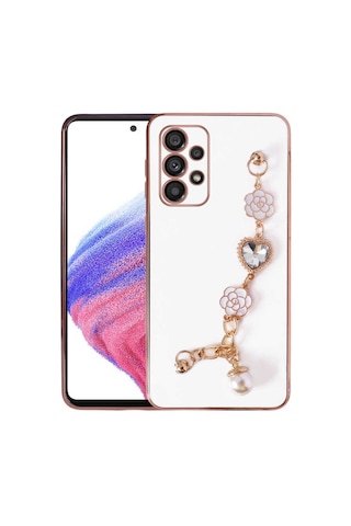 Zore Samsung Galaxy Uyumlu A33 5g Kılıf El Tutamaçlı Kamera Korumalı Omsy Taka Silikon Kapak - Mor