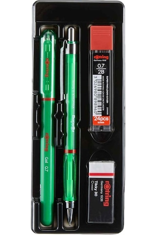 Rotring Visuclick + Jel Okul Seti 0.7 Mm Yeşil