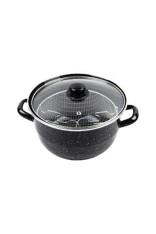 Nishev Kızartma Tenceresi Siyah 24 CM 4.5 L