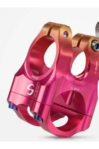 Lunje Alüminyum 31,8mm Mtb Freeride Gidon Boğazı Bisiklet Gidon Boğazı Pink Gold Çift Renk Boğaz Turuncu
