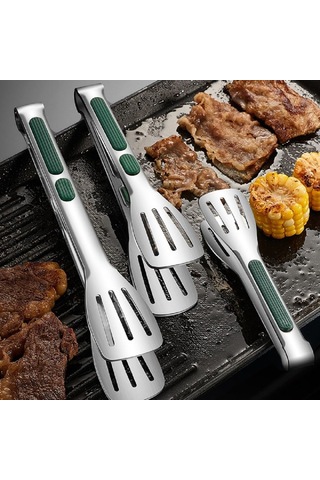 3 Parçalı Izgara Maşası Izgara Pişirme Aleti Mutfak Eşyası B
