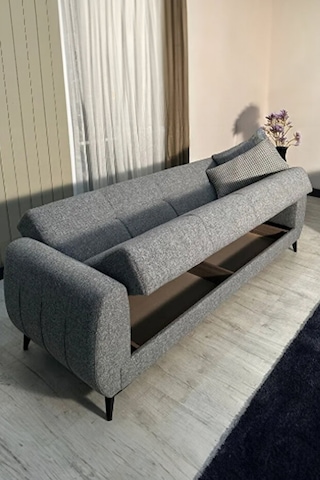 Soho Kanepe, 3 Lü Koltuk, Salon Oturma Odası Üçlü Kanepe Gri