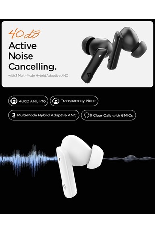 Tr Audio Tws P20 Bluetooth Kulak İçi Kablosuz Kulaklık, 40db Adaptif Anc Pro, 6 Mikrofonlu Enc, 10mm Graphene Sürüc Genel