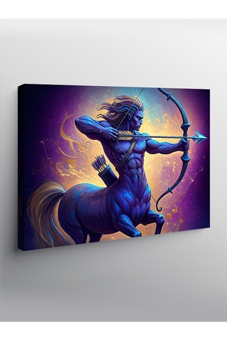 Kanvas Tablo Yay Burcu Centaur Figürü 50cmx70cm