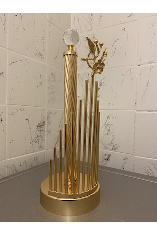 Alfafe Home Peçetelik Kağıt Havlu Standı Rulo Havluluk Gold