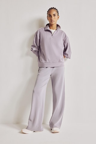Defacto Ultra Yumuşak Standart Fit Yarım Fermuarlı Biyeli Dik Yaka Modal Sporcu Basic Sweatshirt H4537ax26aupr522 Mor-pr522