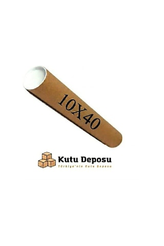 10x40 Cm Kapaklı Silindir Postüp Rulo Gönderi Kutusu 5 Adet