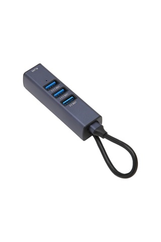 Fosenze 4-in-1 Usb C Hub: Gigabit Ethernet 1000/100mbps + 3 Usb 3.0 Port, 5gbps Veri Transferi, Alüminyum Kasa, Macbook/chromebook Uyumlu 809c