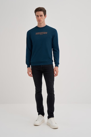 Cazador Erkek 3 İplik Şardonsuz Sweatshirt 5221 Petrol 001