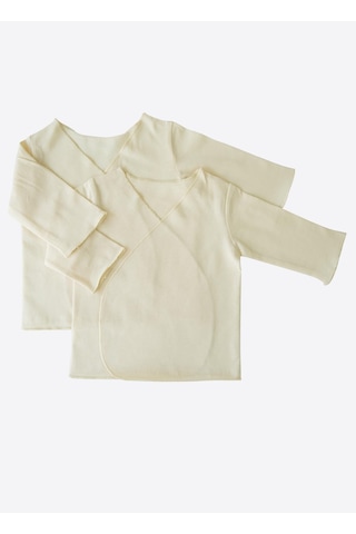 Kitikate Organik Basic 2'li İç Zıbın Natural Krem