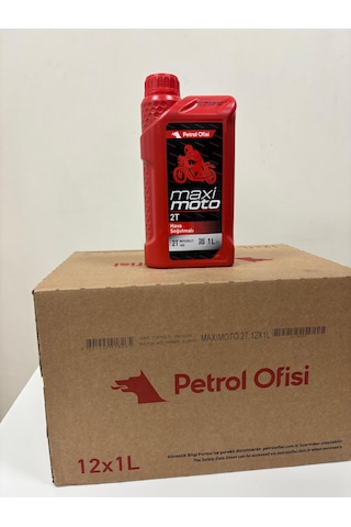 Petrol Ofisi Maxımoto 2t Scooter Motosiklet Yağı 1 Lt X 12 Adet