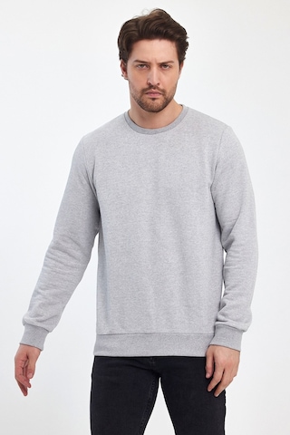 Odda 0007 Pike Sıfır Yaka Sweat Gri