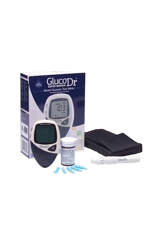 Gluco Dr Kan Şekeri Ölçüm Cihazı + Şeker Çubuğu 50 Adet