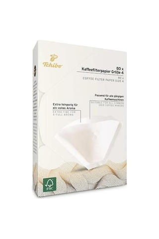4 Numara Büyük Boy Filtre Kahve Kağıdı 3 X 80'li Beyaz
