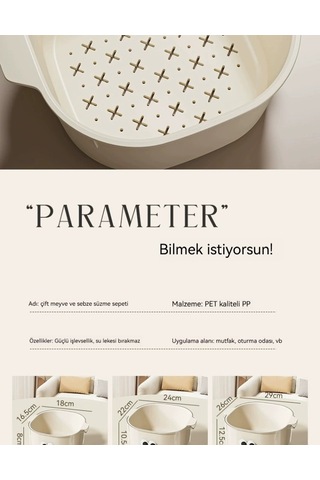 Spring Katmanlıve Ve Sebze Yıkama Ve Boşalma Sepeti Küçük Mor Mor