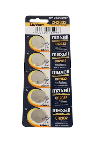 Maxell CR2032 3 V Lityum Düğme Pil 5 x 10'lu