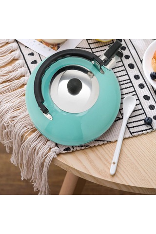 Islık Çayı Su Isıtıcısı Paslanmaz Çelik 410, İnfuser Ve Kayma Saplı Çaydanlık Sobası Üstü Çelik