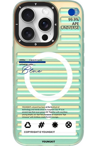 Apple iPhone 16 Pro Max Uyumlu Kılıf Magsafe Şarj Özellikli Youngkit Chameleon Serisi Kapak Mavi