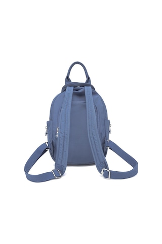 Smart Bags Küçük Boy Krinkıl Kumaş Kadın Sırt Çantası 3386 Mavi