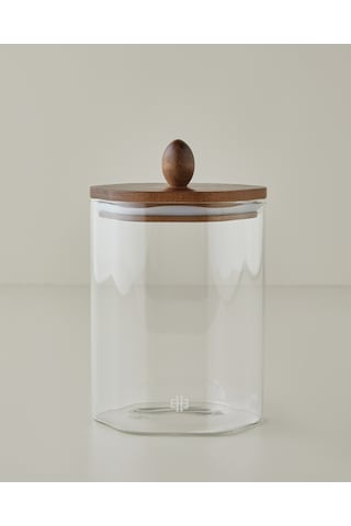 English Home Leona Cam Kavanoz 840 Ml Şeffaf