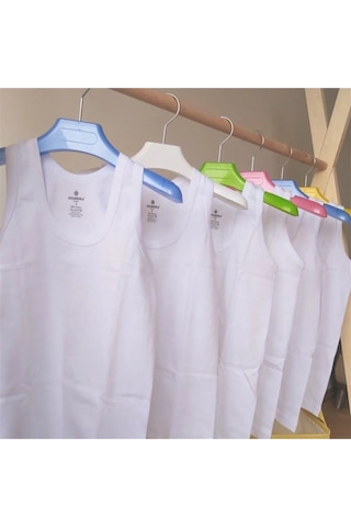 6'lı Paket %100 Pamuk Erkek Çocuk Atlet 001