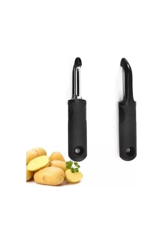 Geeroyoo Dikey Meyve Ve Sebze Soyucu, Çok Amaçlı Paslanmaz Çelik Bıçak, Kolay Kullanım İçin Kauçuk Kaplı Sap, 1 Adet.