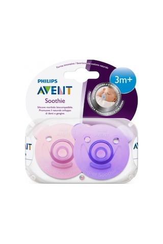 Philips Avent Soothie Kız Bebek Yalancı Emzik 3+ Ay 2'li Çok Renkli