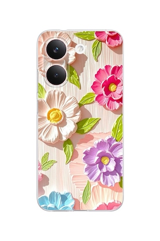 Poco X8 Pro Uyumlu Renkli Çiçek Bahçesi Baskılı Silikon Kılıf Poco X8 Pro Uyumlu Renkli Çiçek Bahçesi Baskılı Silikon Kılıf