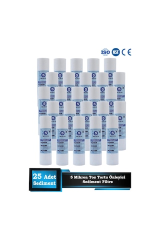 Sumarkt Açık Kasa Su Arıtma Cihazı 10 Inç 5 Mikron Sediment Spun Filtre 25 Adet Sumarkt Açık Kasa Su Arıtma Cihazı 10 Inç 5 Mikron Sediment Spun Filtre 25 Adet