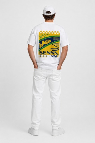 Book Orbook Senna Brazıl Edıtıon %100 Pamuk Sırt Baskılı Heavy Cotton Premıum Kalite T-shırt Y352 Beyaz