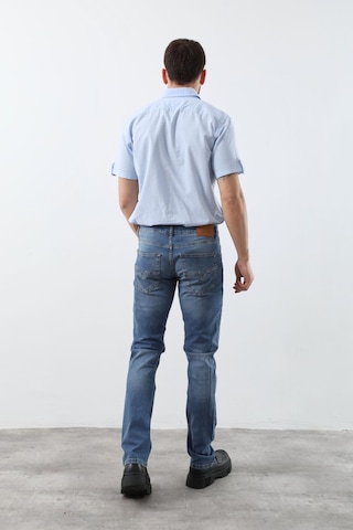 Banny Jeans Erkek Likralı Regular Fit Düz Jean Pantolon Mavi Mavi