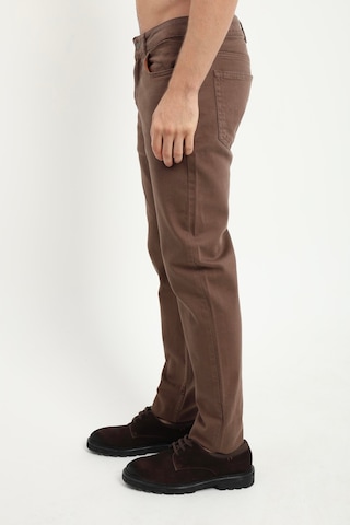 Dufy Erkek Slim Fit Kahve Pantolon-19088