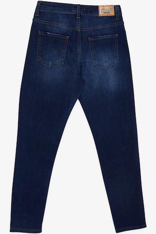 Breeze Erkek Çocuk Jean Pantolon Taşlanmış Cepli Düğmeli 9-14 Yaş, Mavi Mavi