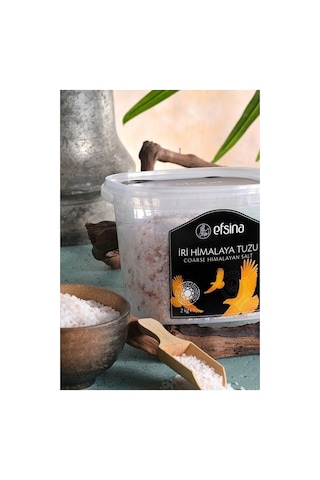 Efsina İri Taneli Himalaya Tuzu 2 kg Rafine Edilmemiş Tuz