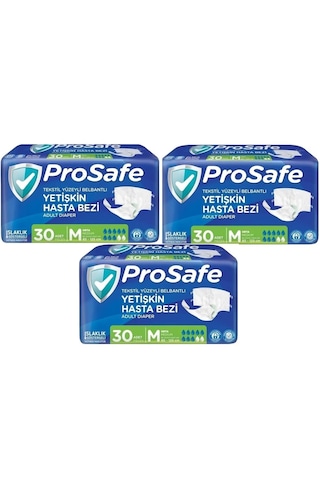 Prosafe Belbantlı Yetişkin Hasta Bezi 85 - 125 Cm M Orta 90 Lı