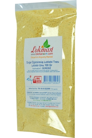 Lokman Doğal Öğütülmüş Leblebi Tozu 100 G