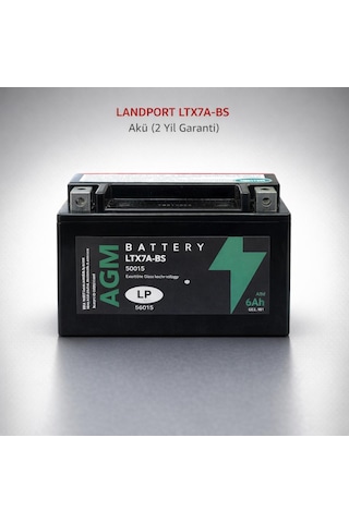 Landport Ltx7a-bs 12v 6ah Motosiklet Aküsü