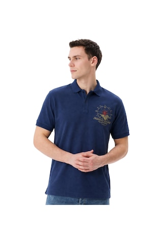 Arma Ar-ma Erkek Polo Yaka Tişört Resim Baskili Örme Kumaş Regular Fit %100 Pamuk 30/1 Çift Toplama Penye Pike Y31374358902 Lacivert-l1