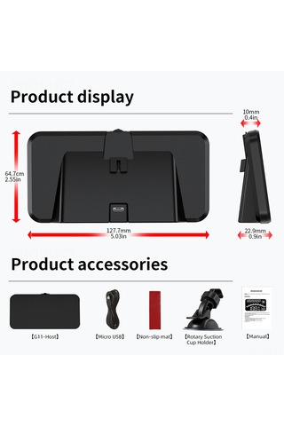 Reedark 5.5 İnç Akıllı Hud Göstergesi - Hız, Yükseklik, Zaman Ve Tarih Gösteren Evrensel Gps Ekranı