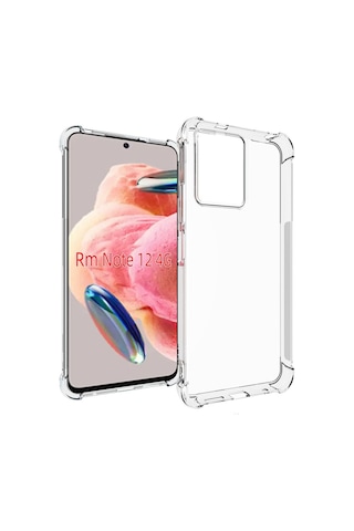 Xiaomi Uyumlu Redmi Note 12 4g Kılıf Zore Kenar Korumalı Nitro Anti Shock Silikon