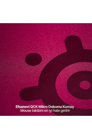 Steelseries Qck Heavy L Gaming Mousepad - Magenta