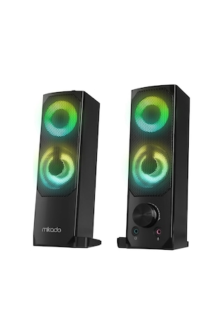 Md-s102 2.0 3wx2ch Rgb Ledli Siyah Usb Soundbar Hoparlör
