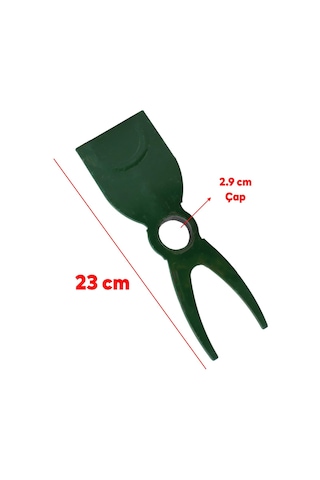 Metal Çapa Bahçe Çapası Çift Taraflı Çatallı Düz Hobi Çapa 23 Cm Demir Döküm