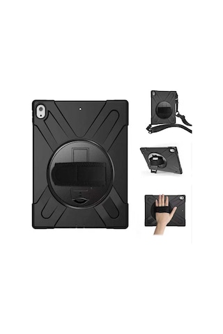 Ardemix Apple Uyumlu iPad Pro 12.9 2018 3.nesil - Defender Tablet Silikon-siyah Tablet Kılıfı