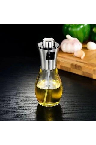 Paslanmaz Çelik Başlıklı Cam Spray Yağdanlık Renkli Çok Renkli