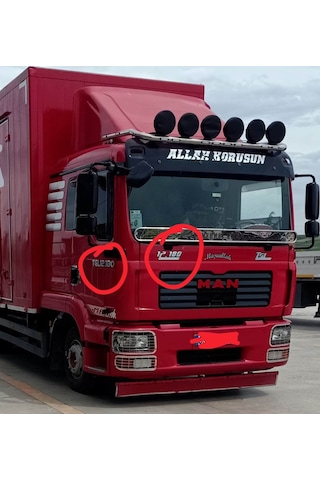 Dikişli Direksiyon Kılıfı Noktalı Deri Siyah Dikişli Man Tgl 2008 Model 12180 Mini Kamyon İçin Renkli
