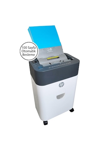 Hp Oneshred Auto 100cc Otomatik Beslemeli Evrak İmha Makinesi-p4-çapraz Kesim-4,3x12mm-17lt