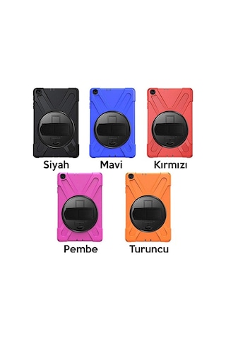 Galaxy Uyumlu Tab A7 10.4 Sm-T500-T505-T507 3 Katmanlı Zırh Kılıf