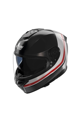 Nolan N80.8 İncline 353 Kapalı Kask Siyah Beyaz Kırmızı